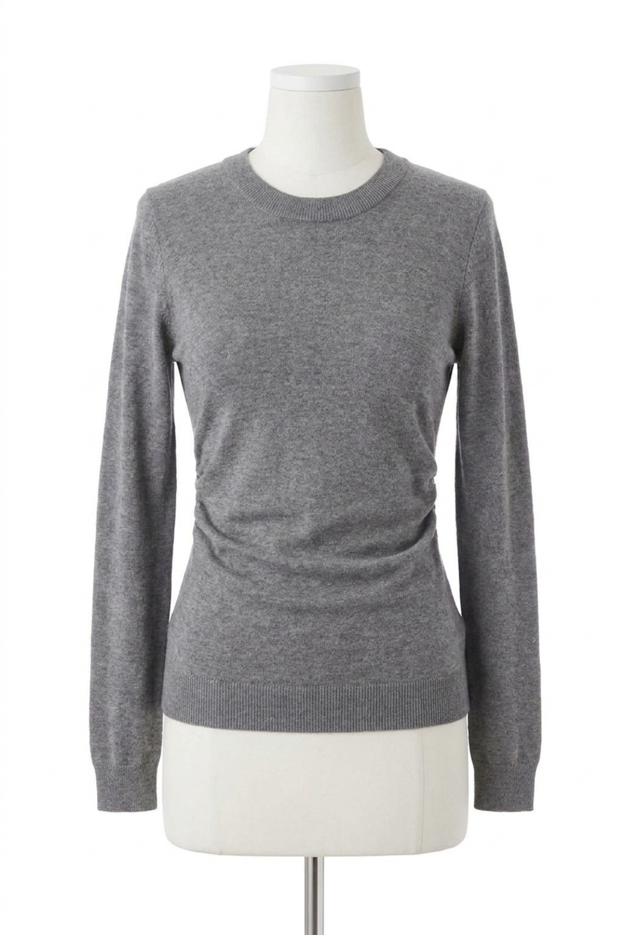 NEW FIFTEEN TWENTY side shirred top in charcoal